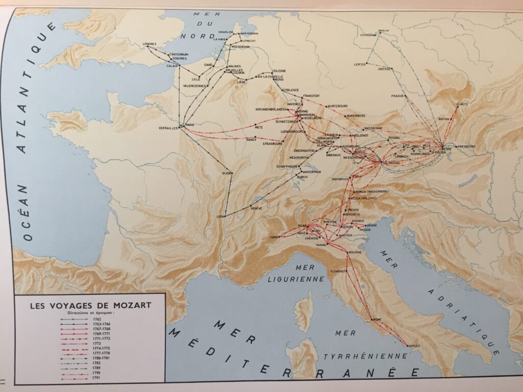 Mozart Ways - The full map of Mozart's travels in Europe